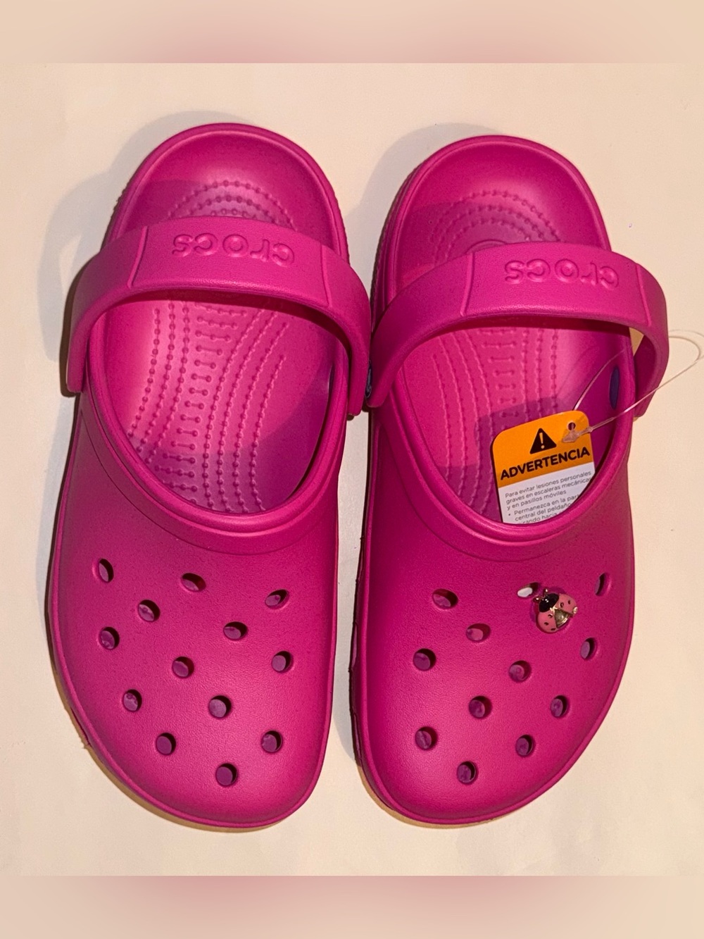 CROCS Kids' Classic Clog Sandals - Fuchsia Pink